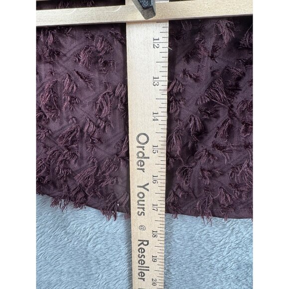 1.State Burgundy Textured Sleeveless V-Neck Tank Top Womens M - Picture 4 of 8